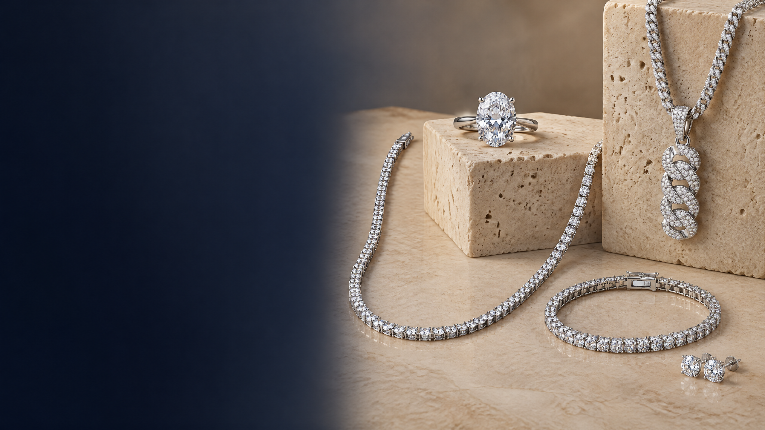Custom Moissanite Earrings product reference